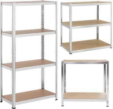 Стелаж металевий для дому гаража магазину складу полки МДФ метал