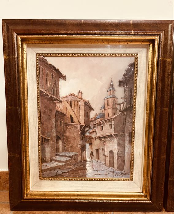 Três quadros feitos com a arte de três dimensões. Medidas 61x51,5