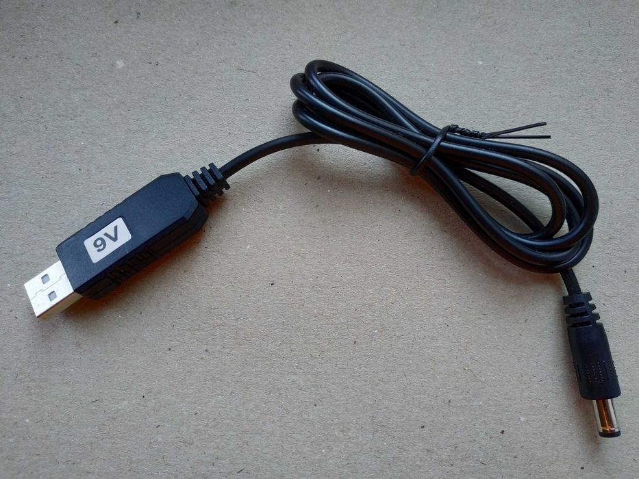 USB Boost 5V to 9-12V кабель живлення для Wi-Fi маршрутизатора і ONU