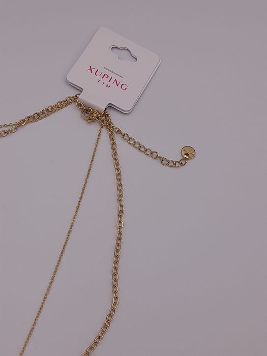 Celebrytka stal chirurgiczna Xuping  czarny prostokąt