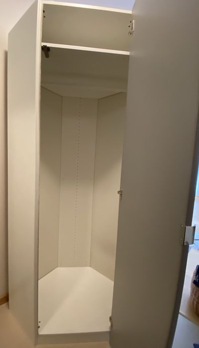IKEA Szafa narożna z lustrem 75x75x201