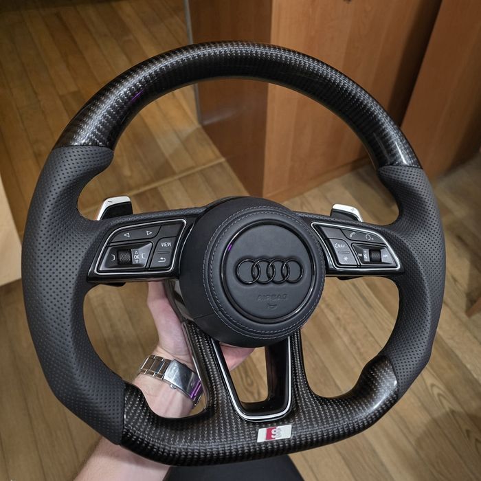 Карбонове кермо Audi A3,A4,A5,A6,A7,A8,Q3,Q5,Q8