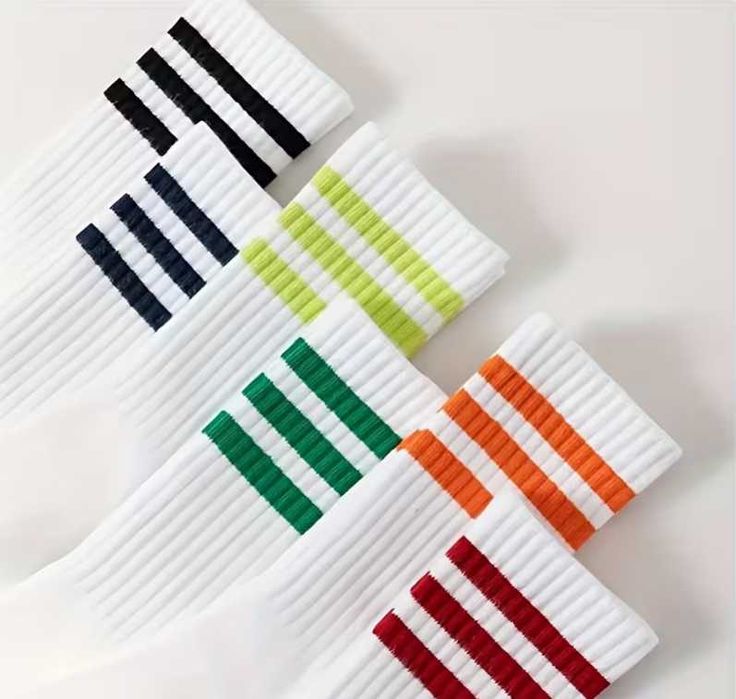 Носки в полоску /10пар 300грн/ високі однотонні білі шкарпетки опт