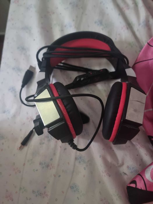 Fones gaming Hunterspider V-3 compatível com (ps4/ps5/pc)