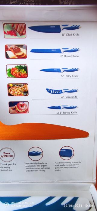 Faças em cerâmica  swiss line