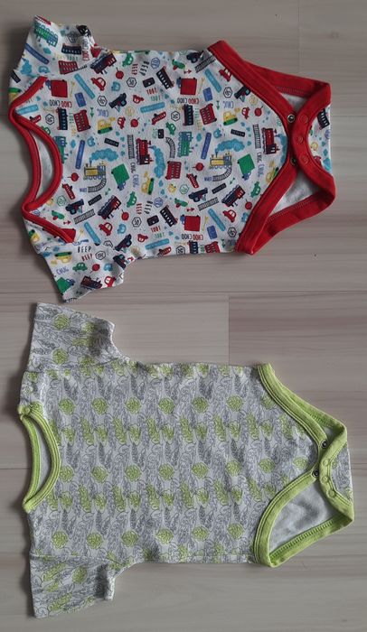 Zestaw 12szt: Body, Rampers r.62-68