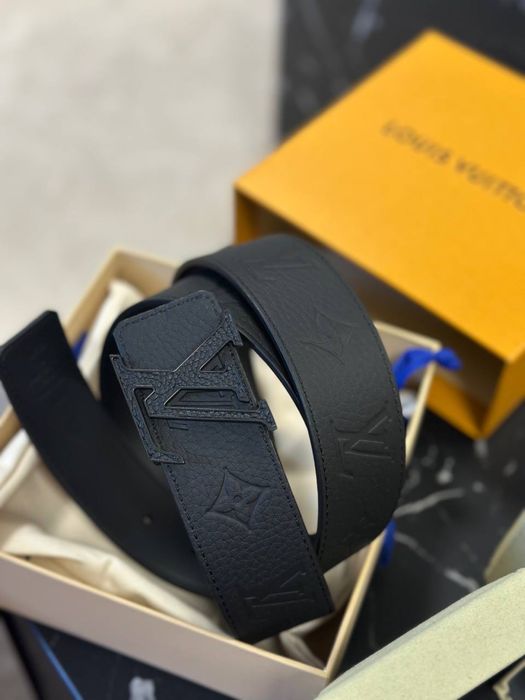 Ремінь Louis Vuitton чоловічий ремень повний комплект бутика шкіряний ремень мужской