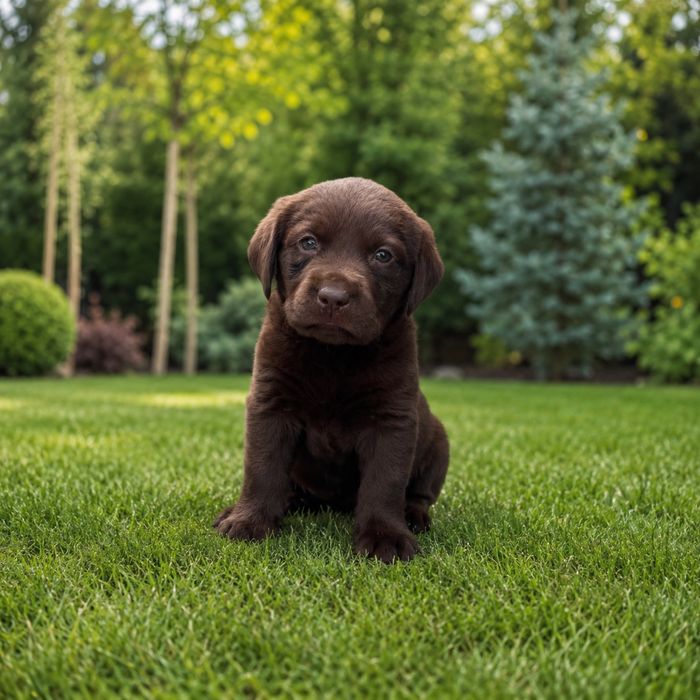 Labrador Retriever czekoladowy  pies gotowy na nowy dom