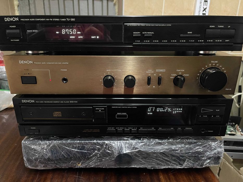 Підсилювач DENON PMA-250, Тюнер TU-280, Програвач DCD-610