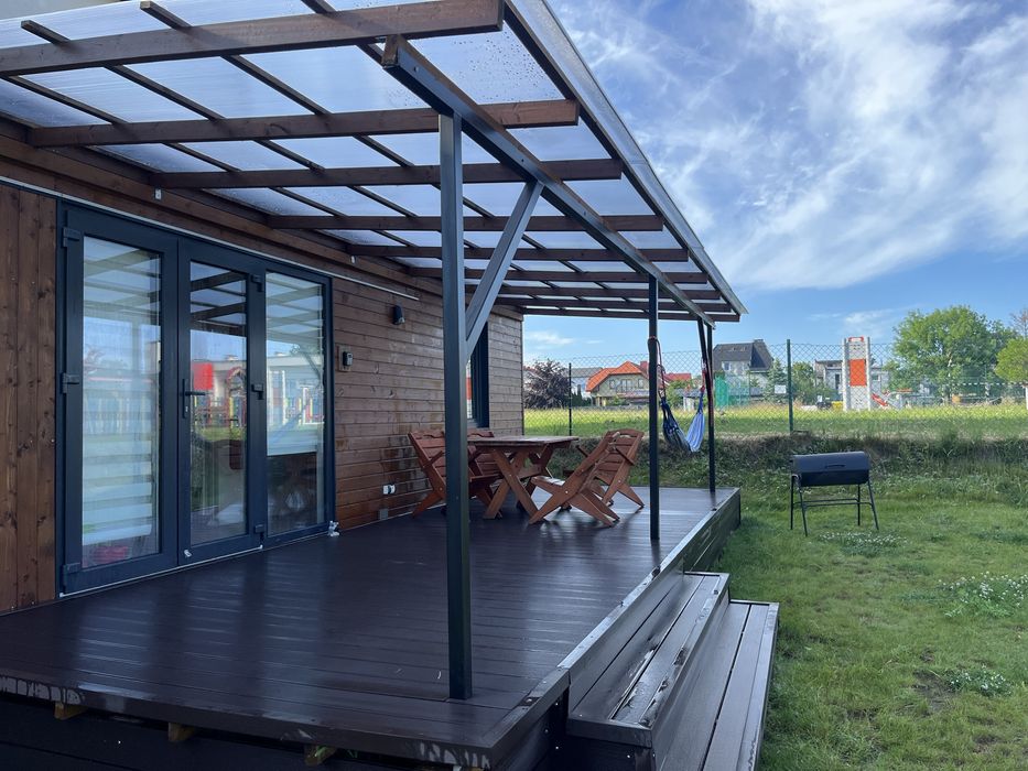 Domek mobilny, caloroczny, gotowy do zamieszkania.