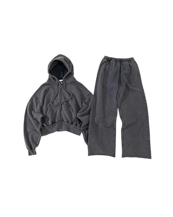 Штани Acne Studios Felly Gothic Logo Sweatpant Ocean Blue