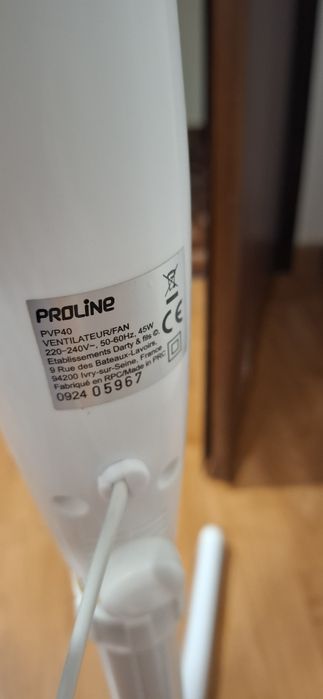 Ventoinha de pé proline