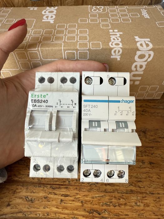 Перекидний автомат Hager Хагер, автомат ввода резерва, SFT