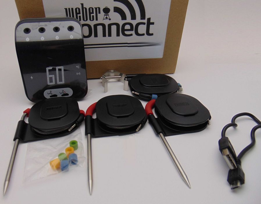 Weber Connect SMART 3202 - Termometr do grilla - WiFi / Bluetooth # MEGA ZESTAW z 4 sondami