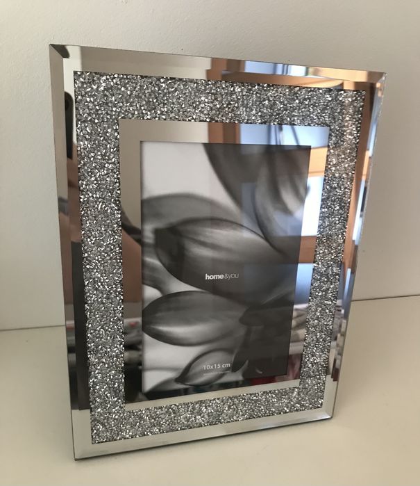 Nowa ramka glamour home&you srebrna  10x15