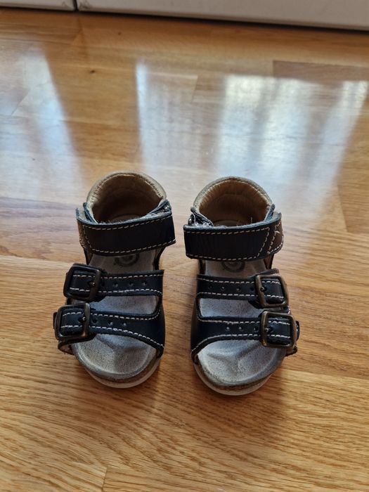 Дитячі шкіряні ортопедичні босоніжки/сандалі 21р.