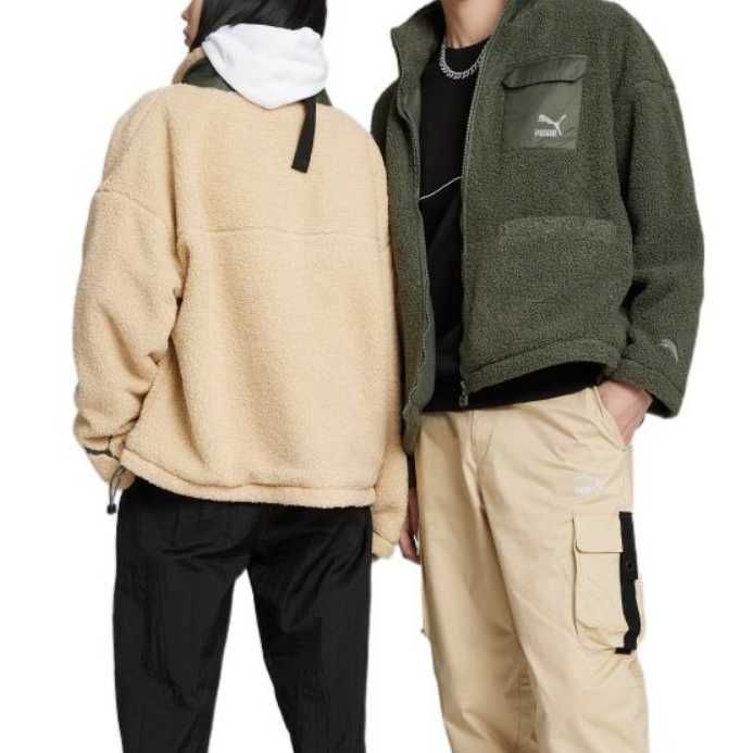 Оригінал! Чоловіча куртка тепла Puma Patch Pocket Sherpa Jacket Beige