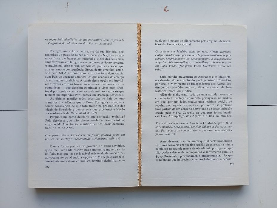 Livro “Ao Serviço de Portugal” – António de Spínola