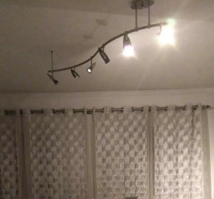 Candeeiro de tecto 100% inox não oxida com 6 lampadas ledregulaveis