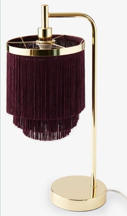 Lampka nocna lampa stołowa z frędzlami oryginalna stylowa