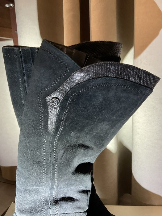 Чобітки жіночі зимові замшеві Renzoni сапожки 40 розмір