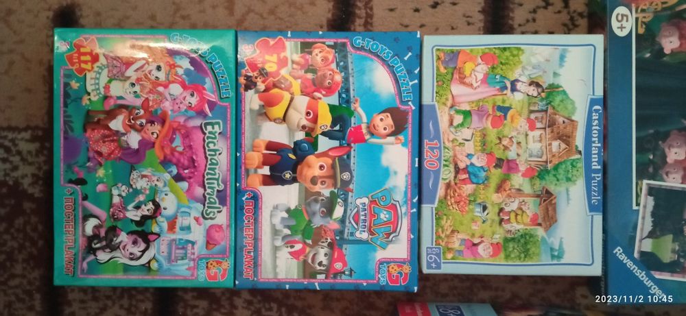 Пазли Ravensburger, Castorland, danko toys, Trefl