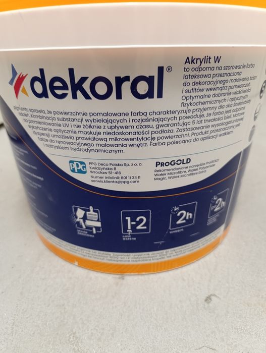 farba Dekoral 10l biała