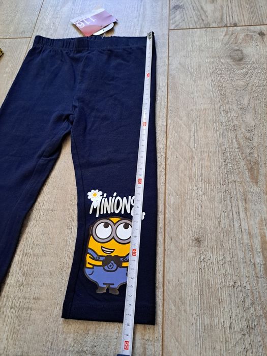 T-shirt +getry/legginsy 3/4 - Minionki - rozm 116