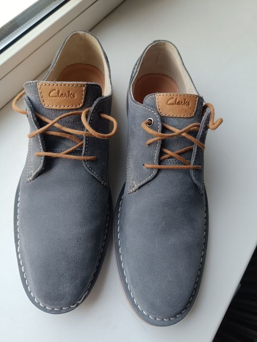 Взуття Clark's замш, чоловічі туфлі, лофери