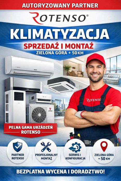 Klimatyzacja Rotenso Sprzedaż i montaż | Zielona Góra + 50 km