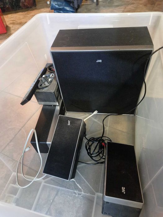 Kino domowe JVC TH-D5 DVD HDMI subwoofer głośniki pilot