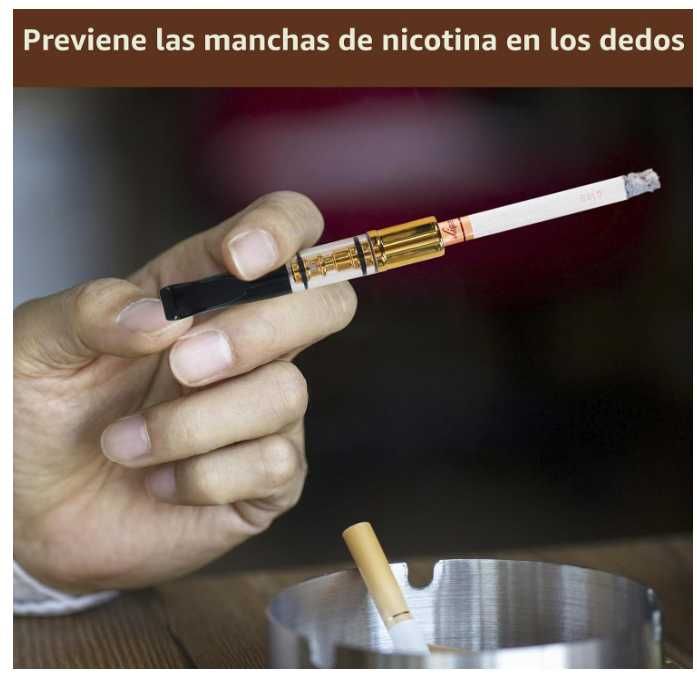 Boquilha reutilizável para cigarros / cigarrilhas - 5unidades