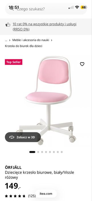 Krzeslo obrotowe ikea