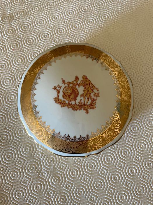 Caixa de loiça fina da marca Limoges