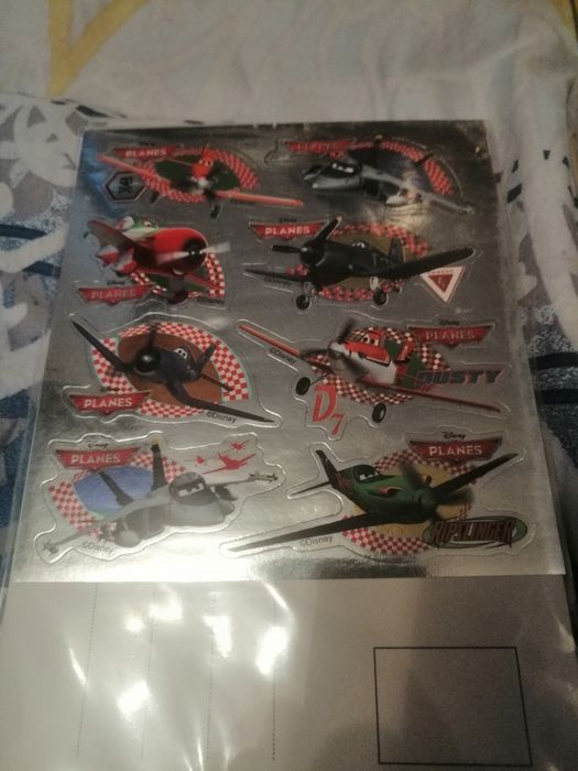 Naklejki, samoloty, motory, rybki