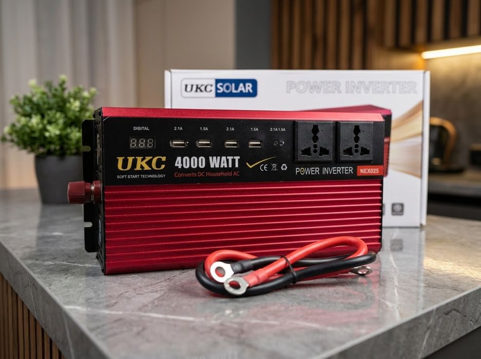 Вчера, 17:33 Інвертор 12V-220V 4000W Перетворювач напруги UKC Solar TSL-4000 Новий