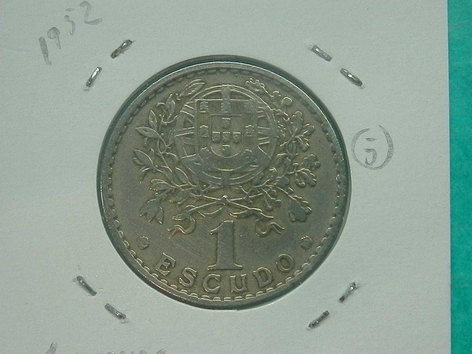 1313 - República: 1 escudo 1952 alpaca, por 1,60