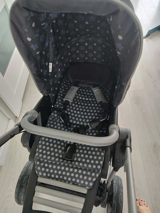 Wózek 3 w 1 firmy Teutonia granatowy