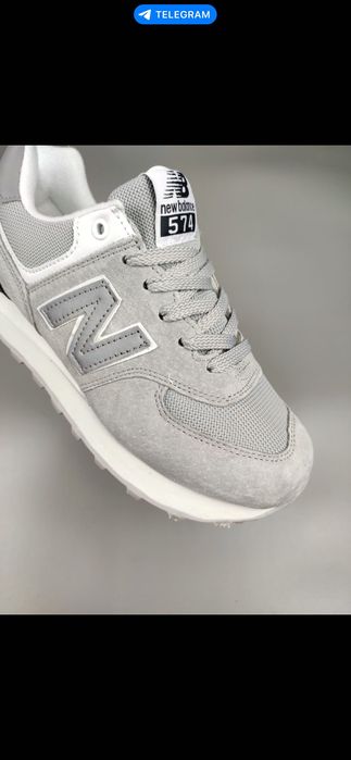 Кросівки New Balance 574 Light Gray Reflective Logo