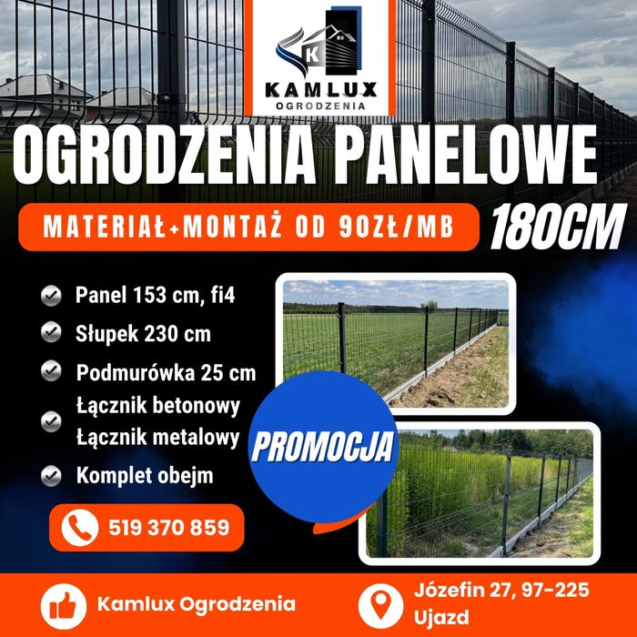 Ogrodzenie Panelowe 3D/2D MONTAŻ SPRZEDAŻ