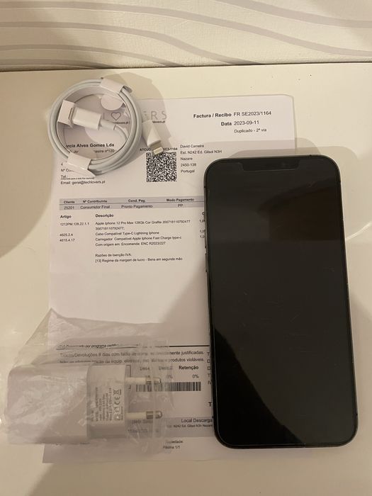 Iphone 12 Pro Max com fatura e garantia