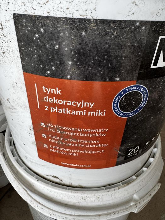 Sprzedam Tynk dekoracyjny z płatkami czarnej miki