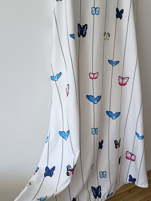 Sukienka biała letnia na lato maxi długa boho chic  44 46