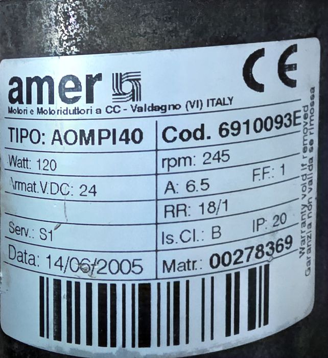 Motor 24vdc Amer