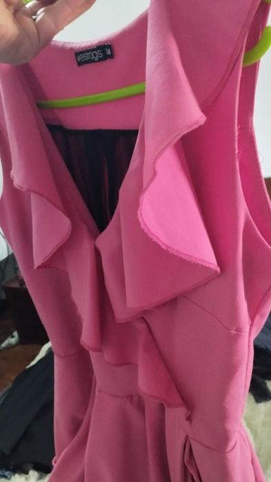 Vestido festa Rosa fushia curto