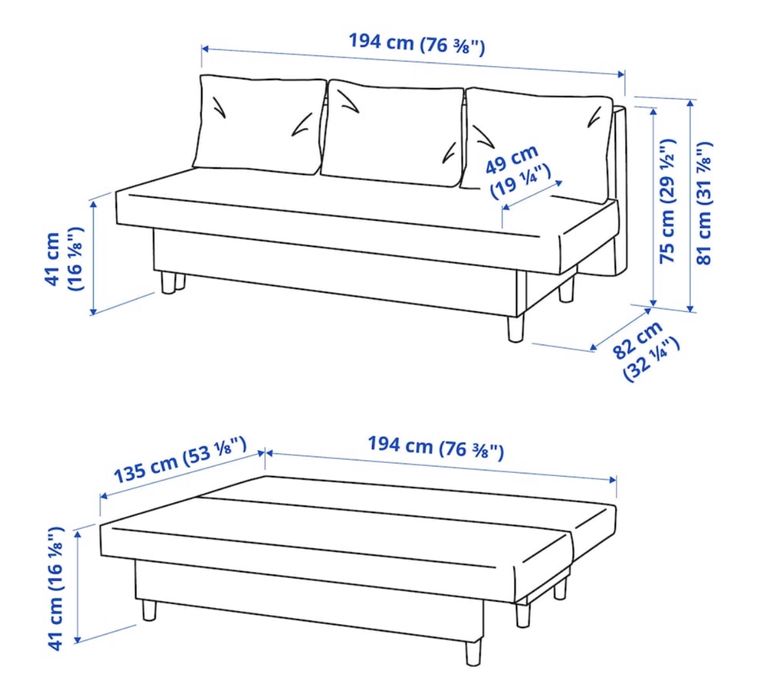 Vendo Sofá-cama ikea