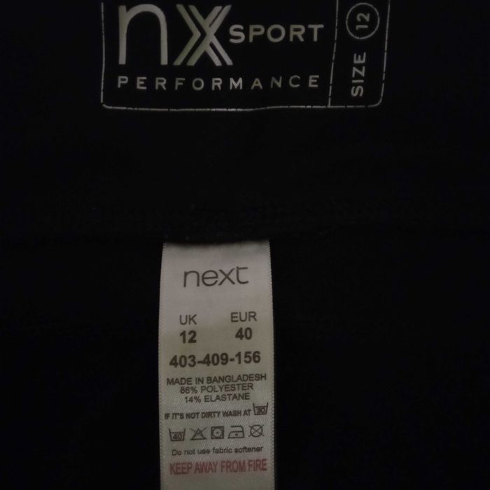 Next sportowe legginsy damskie 3/4 r. 40
