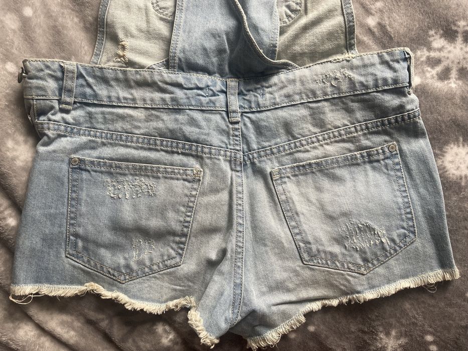 Ogrodniczki dżinsowe bershka s