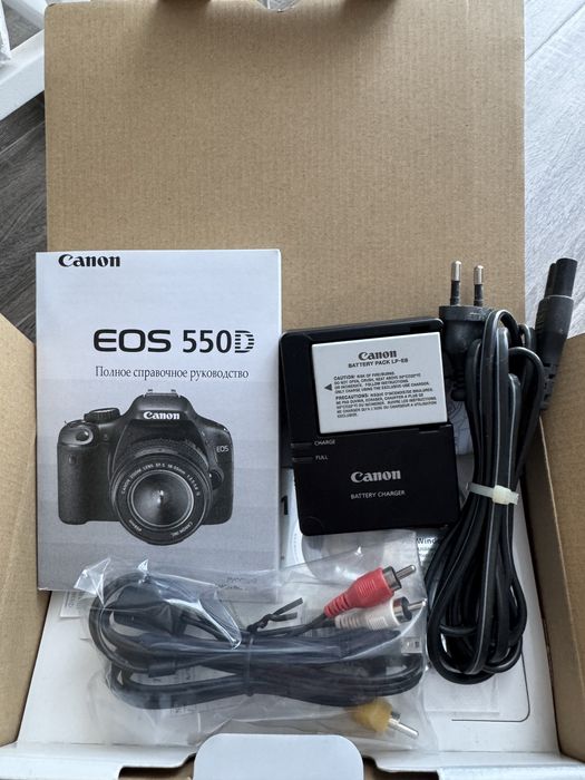 Фотоаппарат Canon EOS 550d + 3 объектива