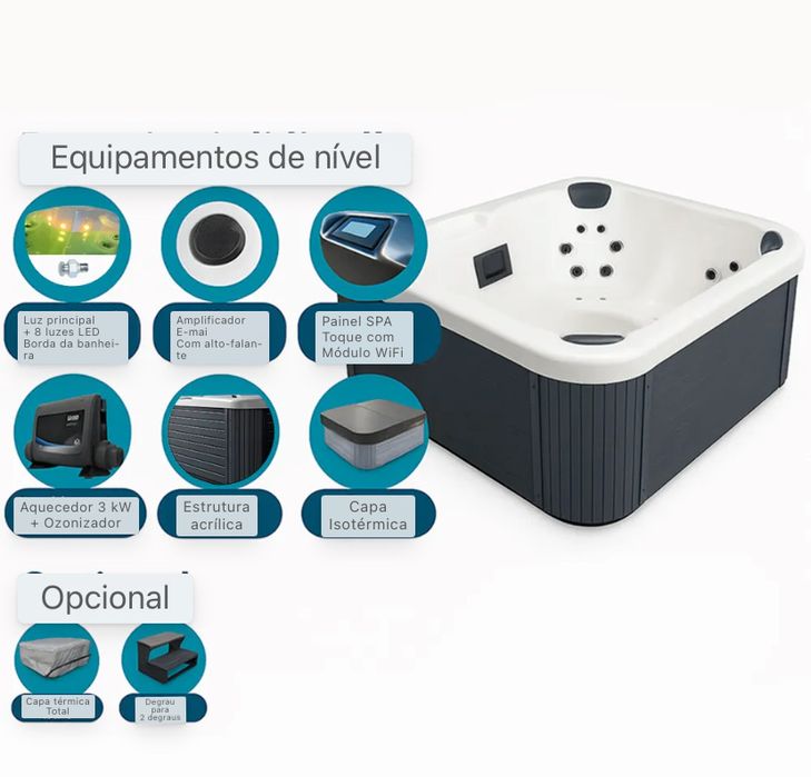 SPA/ Jacuzzi Hidromassagem ( 3 Lugares )